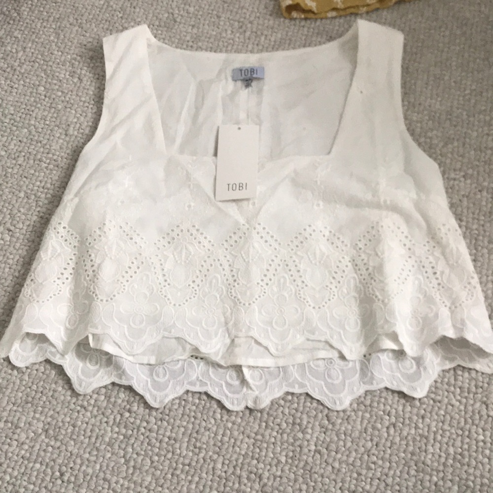 Tobi white tank top